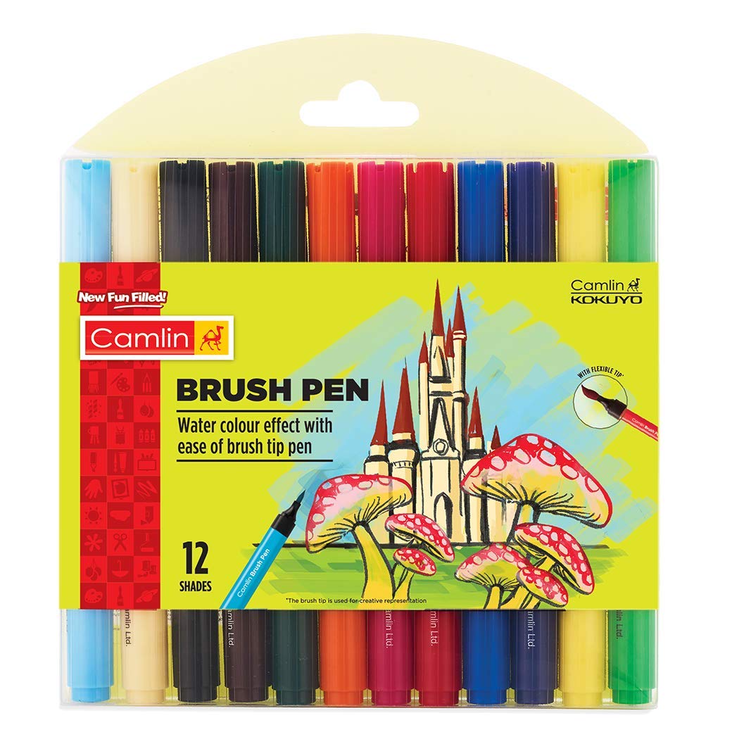 Alston  Camlin Brush Pen Set 12