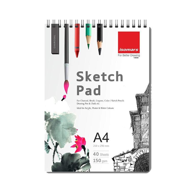 Isomars Sketch Pad - A4 with 40 Sheets