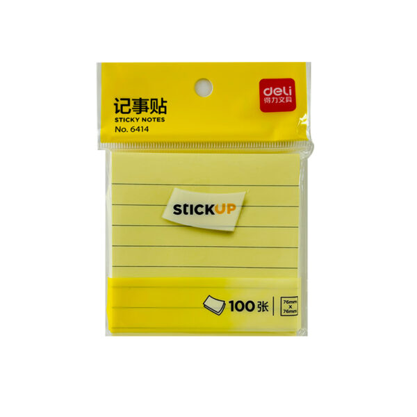 Deli Sticky Note Ruled 3x3 6414