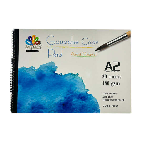 Bei Jia Er Gouche Colour Pad A2 180GSM 20P