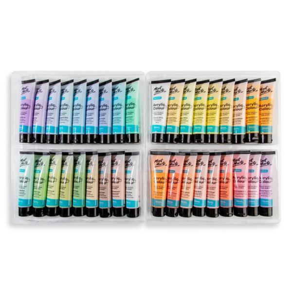 Mont Marte Acrylic Pastel Paint Set 36x36ml - Image 4