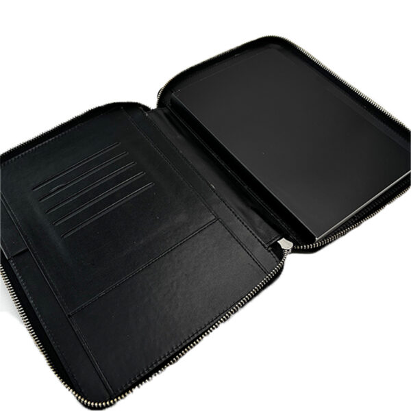 Dicai Leather Cover Notebook with Zipper A5 - Image 4