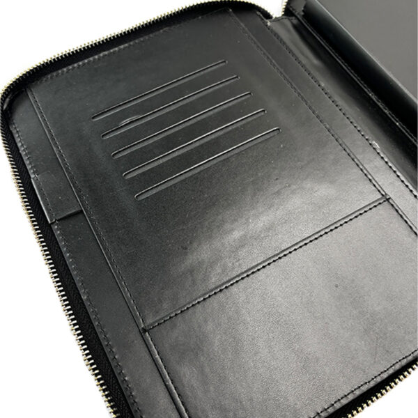 Dicai Leather Cover Notebook with Zipper A5 - Image 5