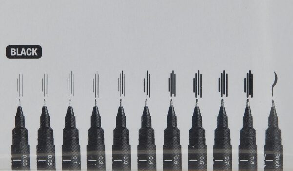 Uni Pin Fine Liner 12 Pen Set - Image 4