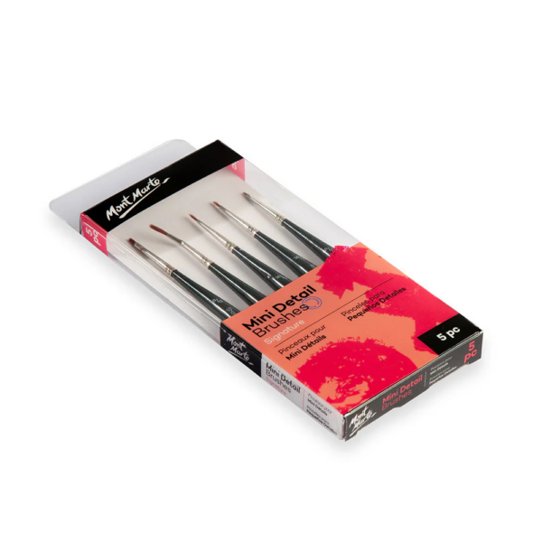 Mont Marte Detail & Liner Brush Set Mini 5pcs - Image 3