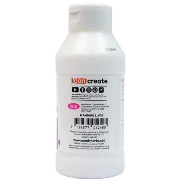 Mont Marte Acrylic Medium Matte 250ml - Image 3
