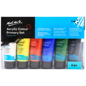 Mont Marte Acrylic Colour Primary Set 6 x 50ml