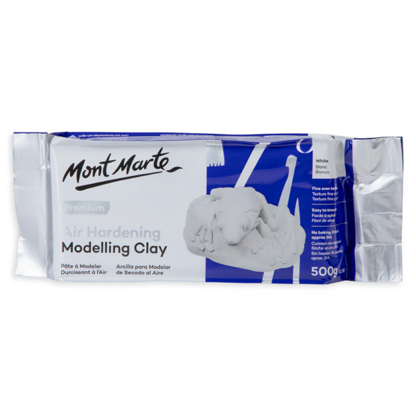 Mont Marte Air Hardening Modeling Clay (white) 500g