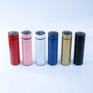 Temprature Display Water Bottle - Red