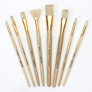 Isomars Creative Flat Hog Brush - 8Pcs