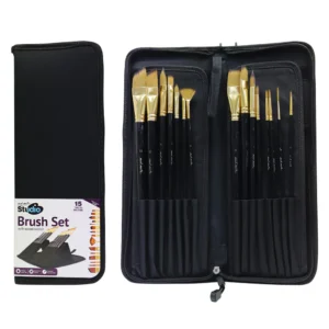 Mont Marte Studio Brush Set In Easel Wallet