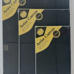 Keep Smiling Canvas Board Black