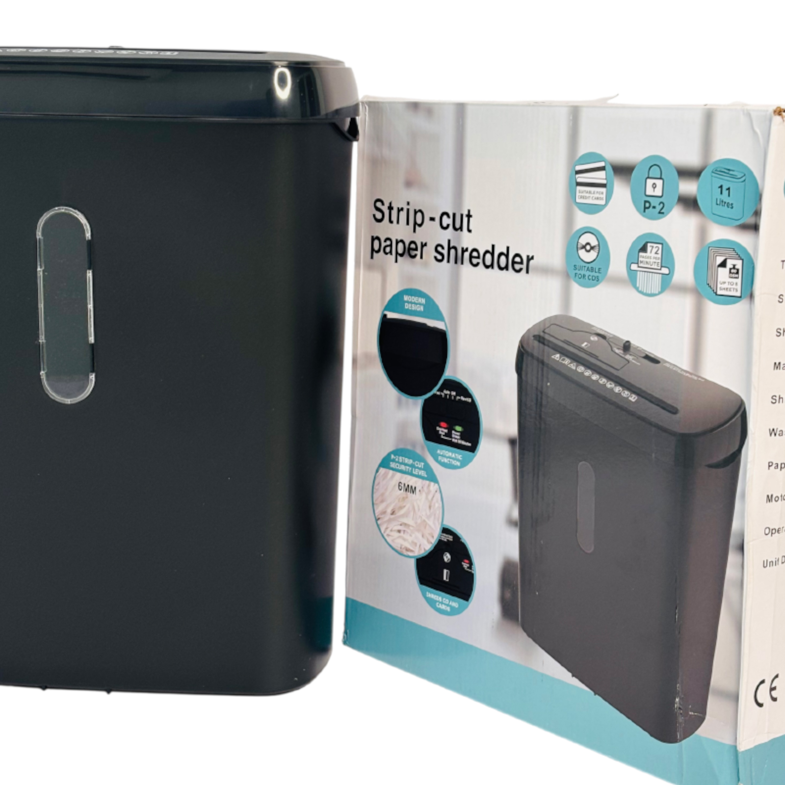 Paper Shredder Strip-Cut 6mm SD108 - Image 2