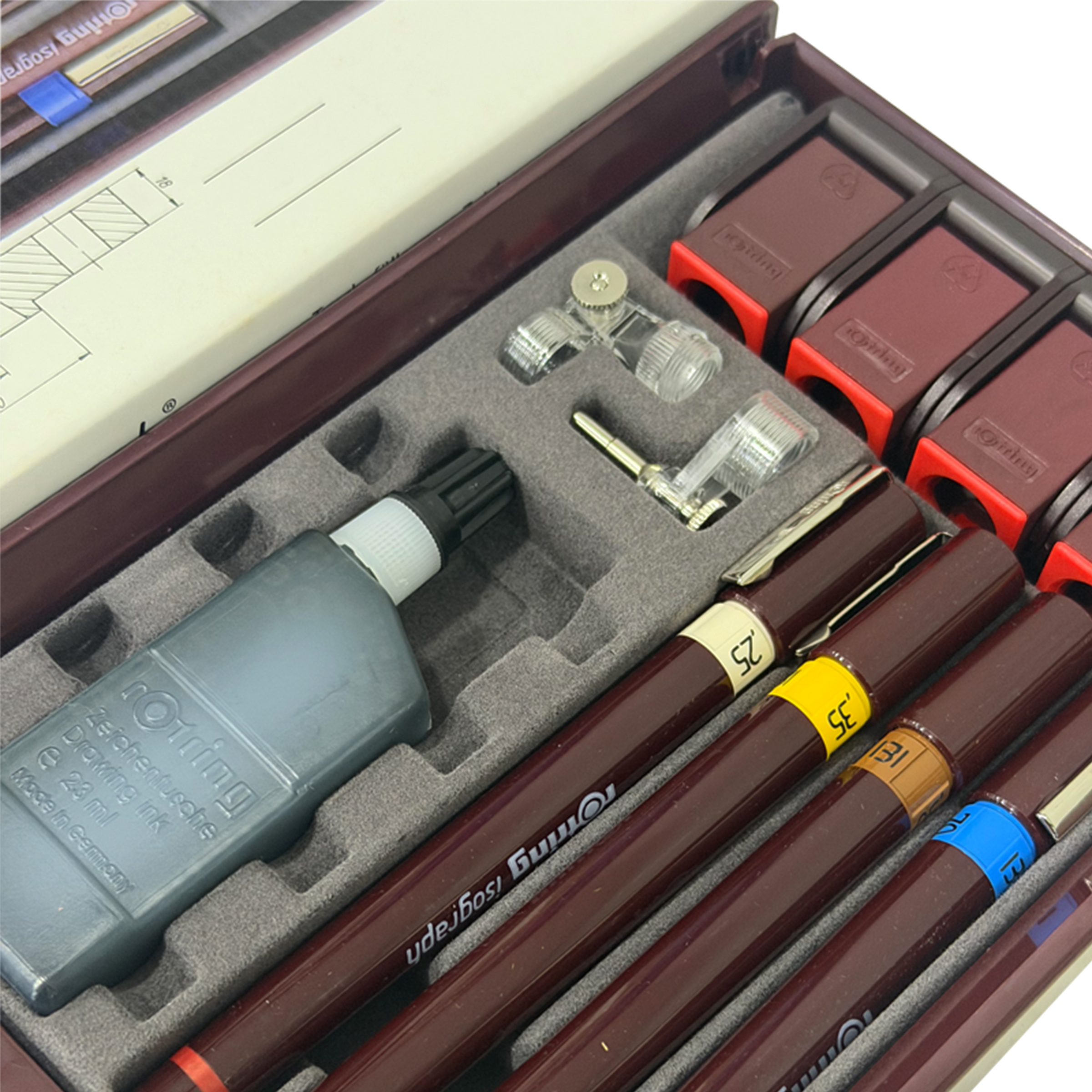 Rotring Isograph Pen Set 4 S0202940 - Image 2